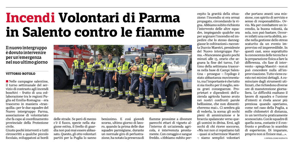 Incendi Salento