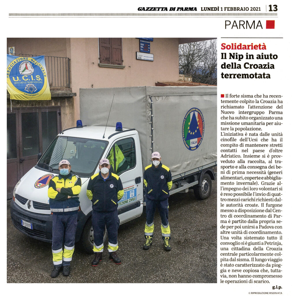 NIP Terremoto Croazia