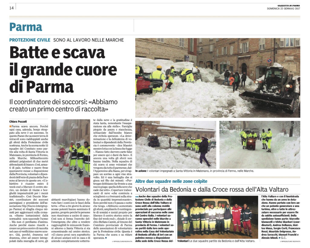 Emergenza Neve Marche