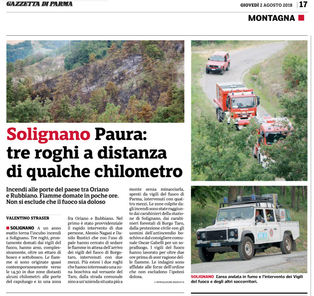 Incendio Solignano